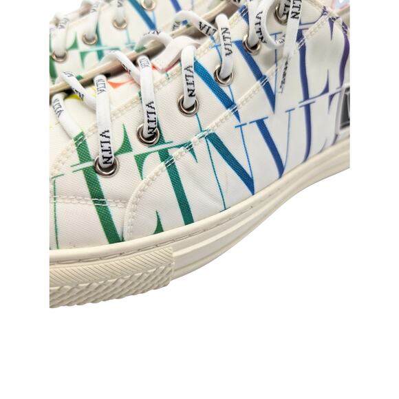Valentino White Rainbow Giggies VLTN Sneakers Men Size 43 PRIDE